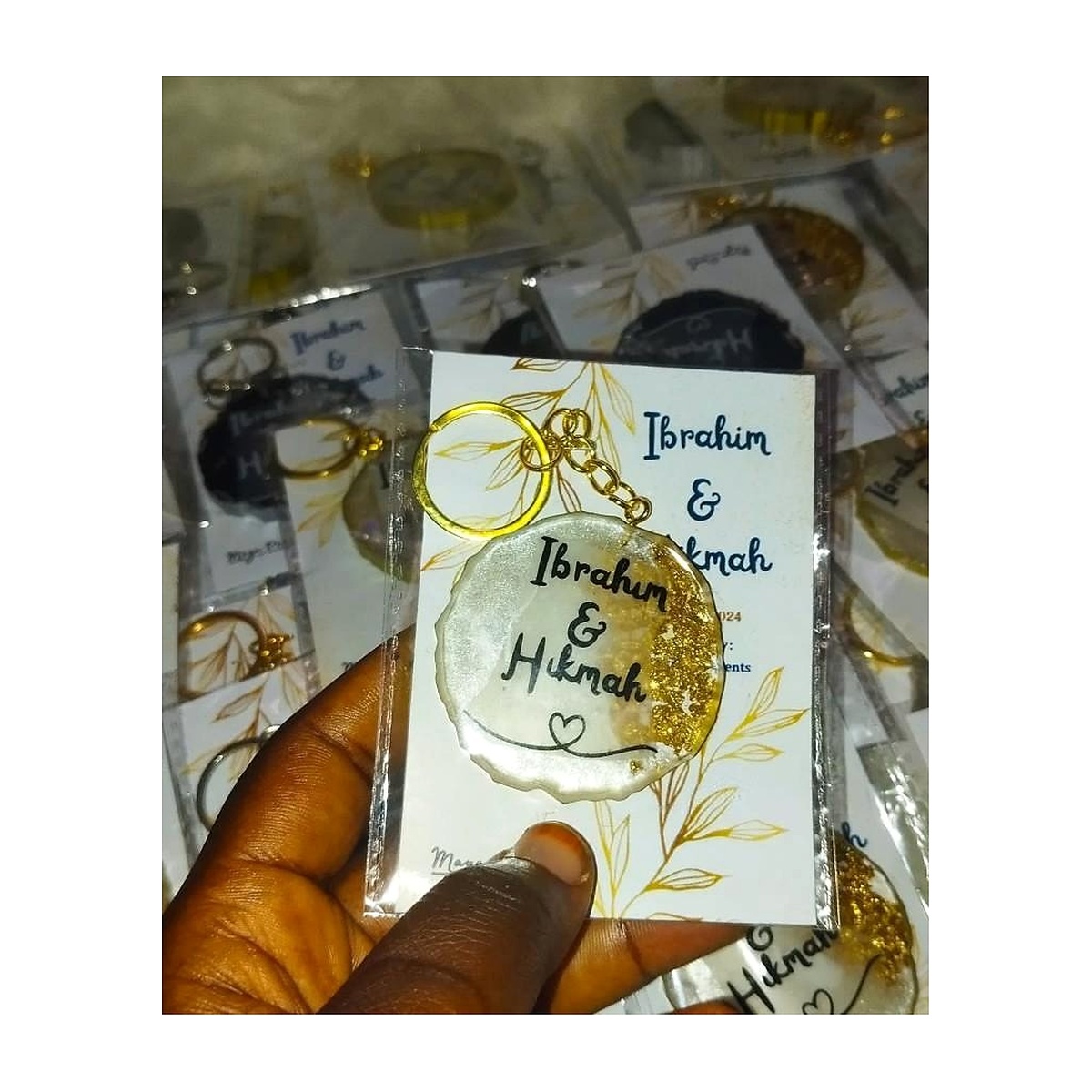 Letter Resin Key Holder