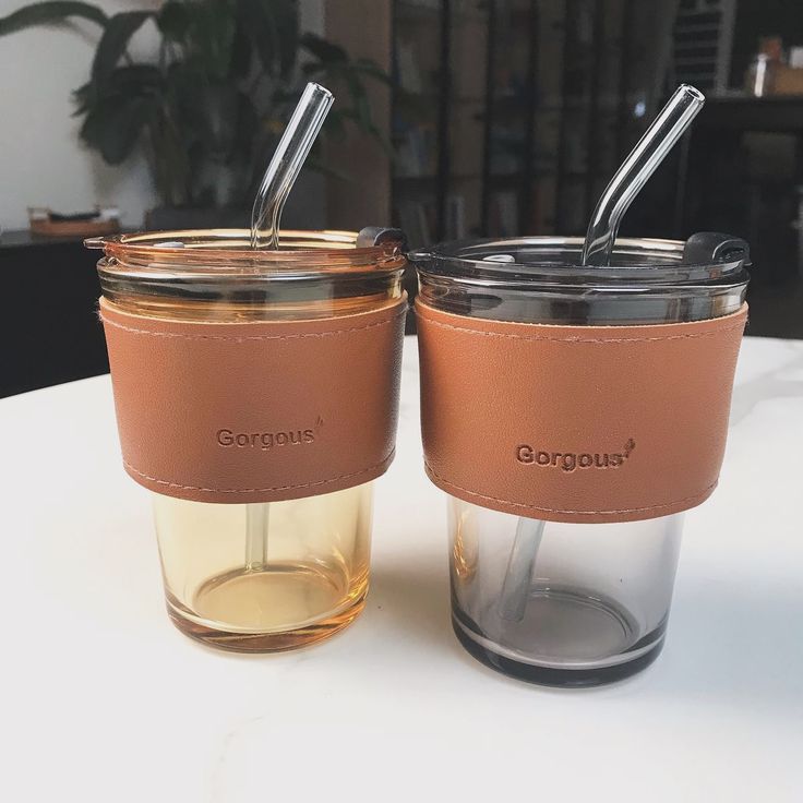 Glass Straw Mug